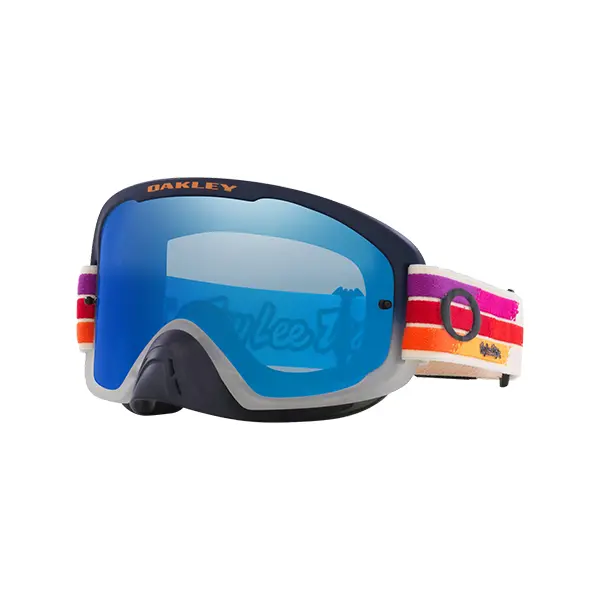 משקף אבק אוקלי כחול/ לבן OAKLEY O FRAME 2.0 PRO TLD VANILLA SUNRISE פונה שמאלה