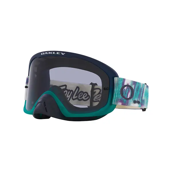 משקף אבק אוקלי כחול/ירוק OAKLEY O FRAME 2.0 PRO MX TLD PIXEL W/LIGHT GREY פונה שמאלה