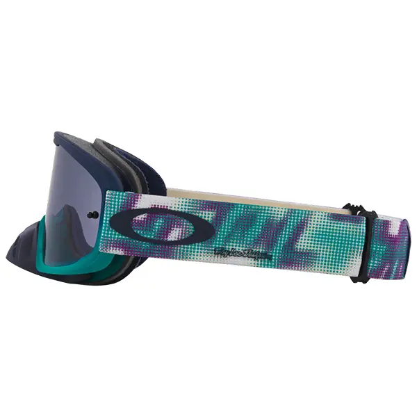 משקף אבק אוקלי כחול/ירוק OAKLEY O FRAME 2.0 PRO MX TLD PIXEL W/LIGHT GREY צד שמאל