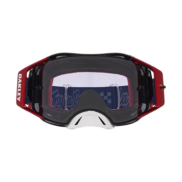 משקף אבק אוקלי כחול/אדום OAKLEY AIRBRAKE MX TLD RWB STARS W/PRIZM LOW LIGHT מקדימה
