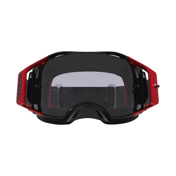 משקף אבק אוקלי אדום/אפור OAKLEY AIRBRAKE MX TLD GREY BLOCKS W/LIGHT GREY מקדימה