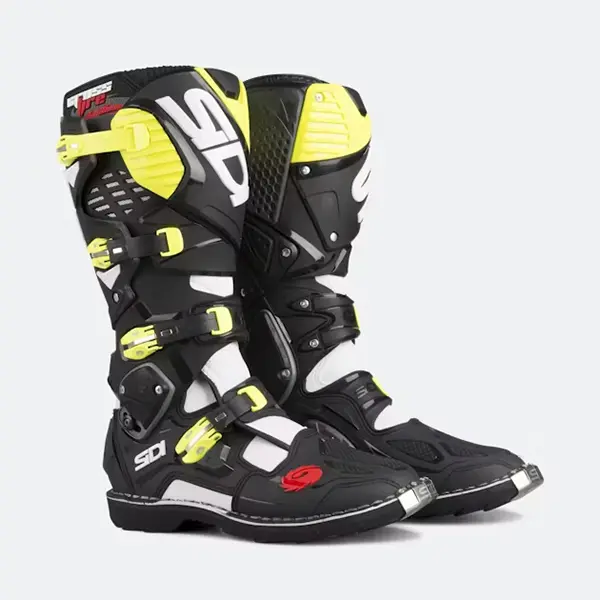 מגפיים לשטח שחור\לבן SIDI CROSSFIRE 3 זוג פונים ימינה