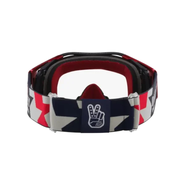 משקפי רכיבה Oakley – מבט אחורי עם רצועת סיליקון כפולה וספוג פנים