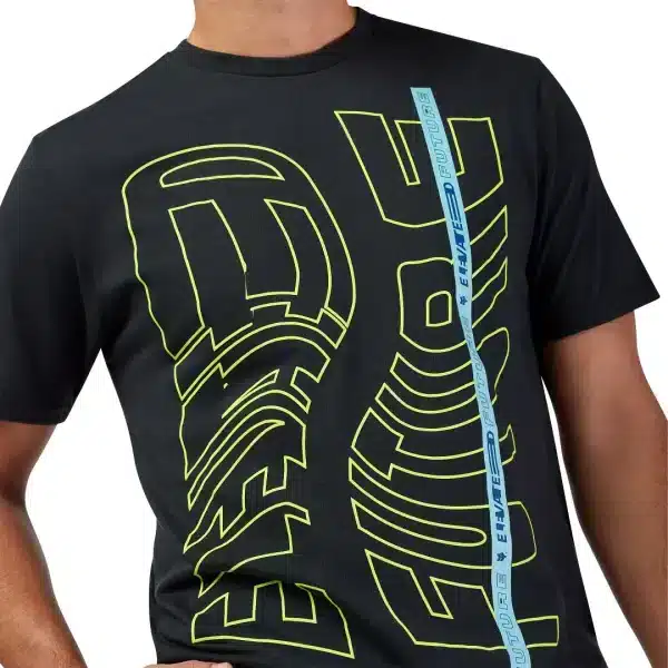 חולצה קצרה פוקס שחור – FOX Elevated Premium תקריב