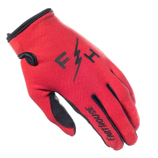 כפפות רכיבה פסטהאוס אדום – Fasthouse Carbon Eternal Glove Red צד שמאל