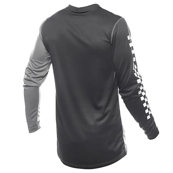 חולצת רכיבה פסטהאוס אפור/שחור – Fasthouse Carbon Method LS Jersey Grey/Black מאחורה