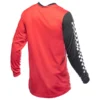 חולצת רכיבה פסטהאוס אדום/שחור - Fasthouse Carbon Method LS Jersey Red/Black מאחורה