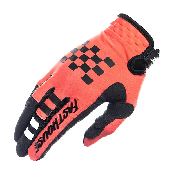 כפפות רכיבה פסטהאוס קורל – Fasthouse Elrod Formula Glove Hyper Coral צד שמאל
