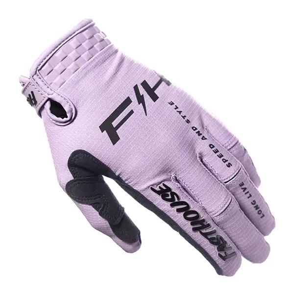 כפפות רכיבה פסטהאוס לילך – Fasthouse Elrod Nitro Smokey Lilac Glove צד שמאל