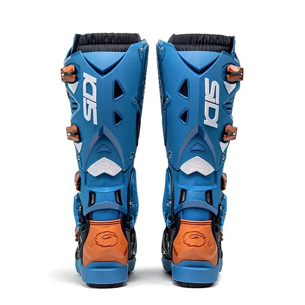 מגפיים לשטח כחול / ברונזה SIDI CROSSFIRE 3 SRS זוג מאחורה