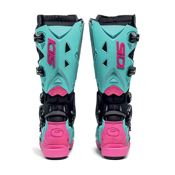 מגפיים לשטח שחור/מנטה/ורוד SIDI CROSSFIRE 3 SRS זוג מאחורה