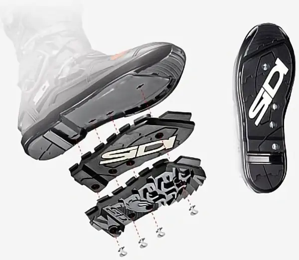 מגפיים לשטח אפור\שחור SIDI CROSSFIRE 3 SRS זוג פונים לצד ימין