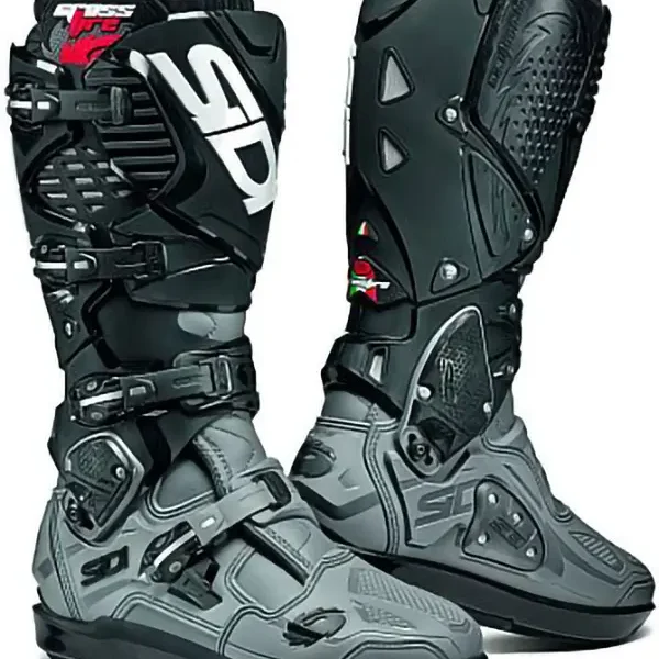 מגפיים לשטח אפור\שחור SIDI CROSSFIRE 3 SRS זוג פונים לצד ימין