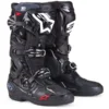 מגפי אנדורו שחורים Alpinestars Tech 10 – תצוגת זווית אלכסונית