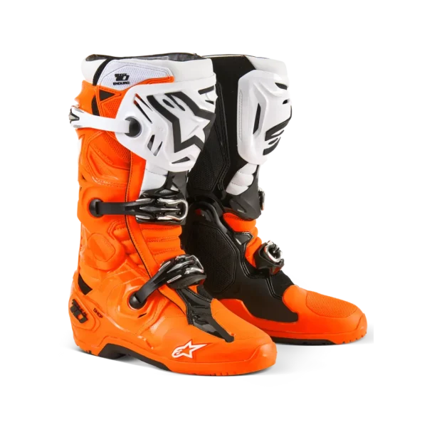 מגפיים אלפינסטארס טק 10 אנדורו כתום - Alpinestars Tech 10 Enduro Orange