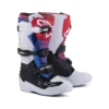 מגפיים לילדים אלפינסטארס טק 7s לבן/שחור/ריינבו - Alpinestars Tech 7s Youth White/Black Rainbow