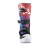 מגפיים לילדים אלפינסטארס טק 7s לבן/שחור/ריינבו - Alpinestars Tech 7s Youth White/Black Rainbow תצוגה קידמית