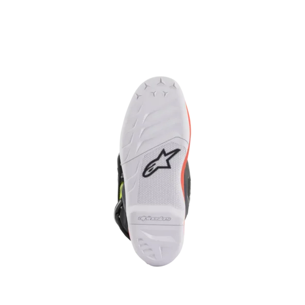 מגפיים לילדים אלפינסטארס טק 7s אפור/אדום/צהוב - Alpinestars Tech 7s Youth Gray/Red/Yel סוליה ממבט תחתון