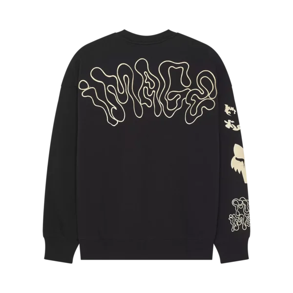 סווטשירט פוקס HELLO FUTURE שחור – מבט מאחור