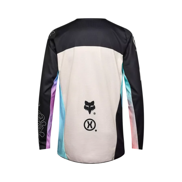 חולצת רכיבה פוקס 180 HELLO FUTURE שחורה – מבט מאחור