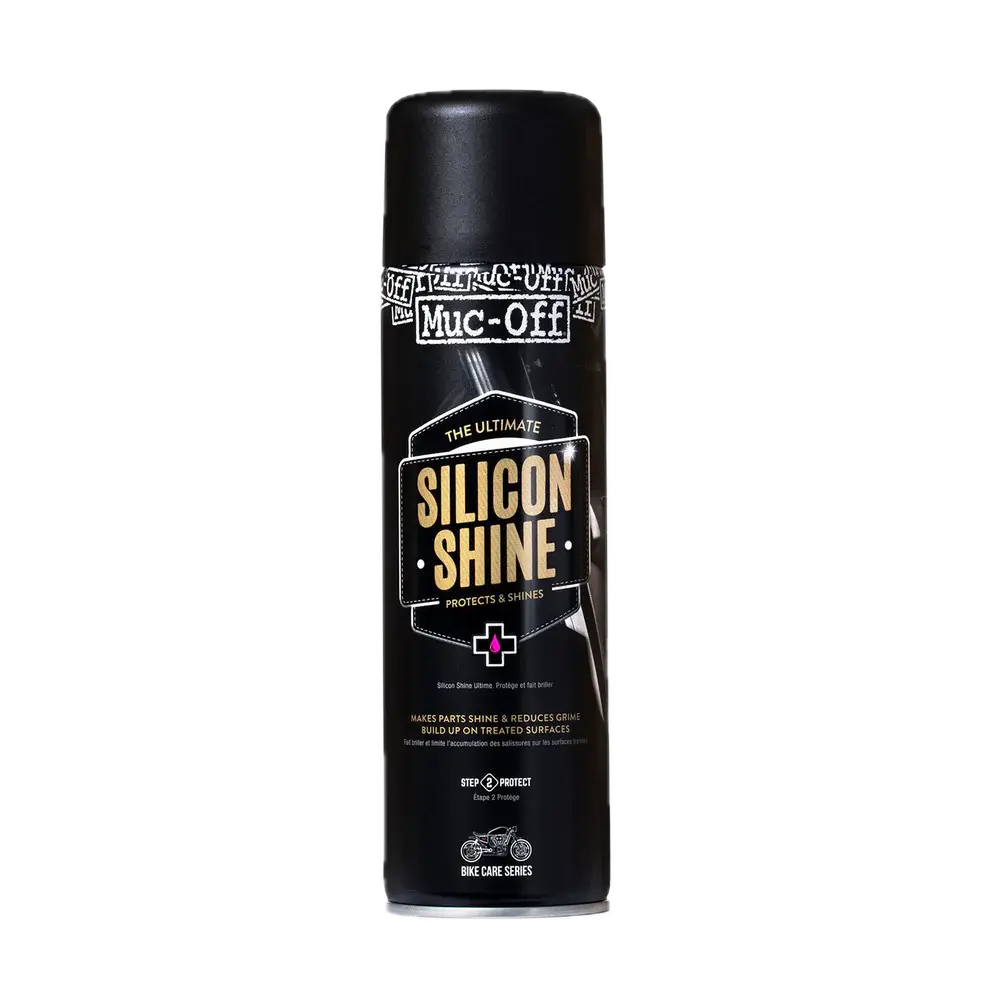 ספריי סיליקון MUC-OFF להברקה והגנה על האופנוע בנפח 500 מ"ל