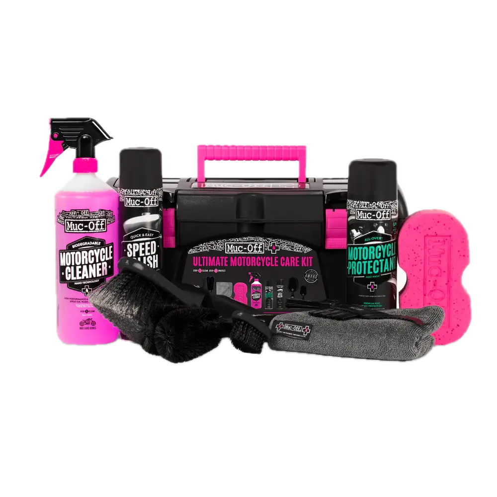 ערכת ניקוי אולטימטיבית MUC-OFF – תרסיסים, מברשות ומזוודת אחסון מקצועית