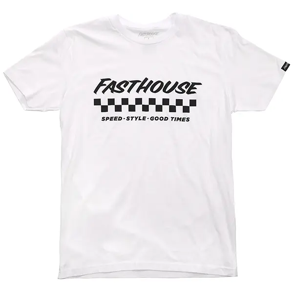 חולצת טי קצרה פסטהאוס לבן – Fasthouse Apex SS Tee White מקדימה