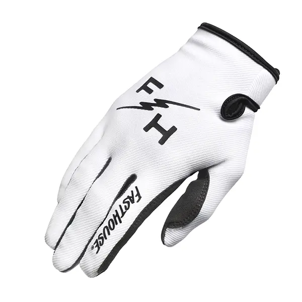 כפפות רכיבה פסטהאוס לבן – Fasthouse Carbon Eternal Glove White יד ימין