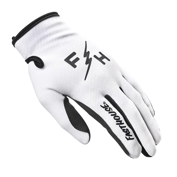 כפפות רכיבה פסטהאוס לבן – Fasthouse Carbon Eternal Glove White יד שמאל
