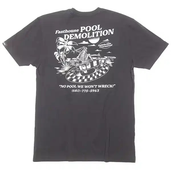 חולצת טי פסטהאוס שחורה – Fasthouse Demolition SS Tee Black מאחורה