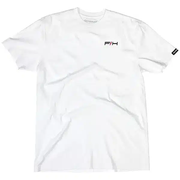 חולצת טי קצרה פסטהאוס לבן – Fasthouse Elevate SS Tee White מקדימה