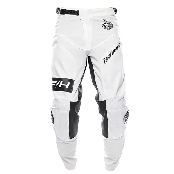 מכנס רכיבה פסטהאוס לבן/אפור – Fasthouse Grindhouse Club Pant White/Cloud מקדימה