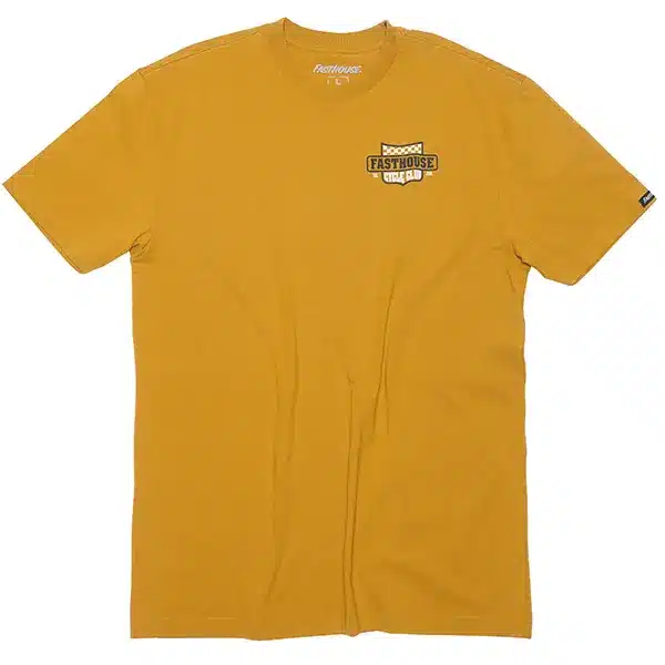 חולצת טי פסטהאוס צהוב - Fasthouse Krest SS Tee Vintage Gold מקדימה