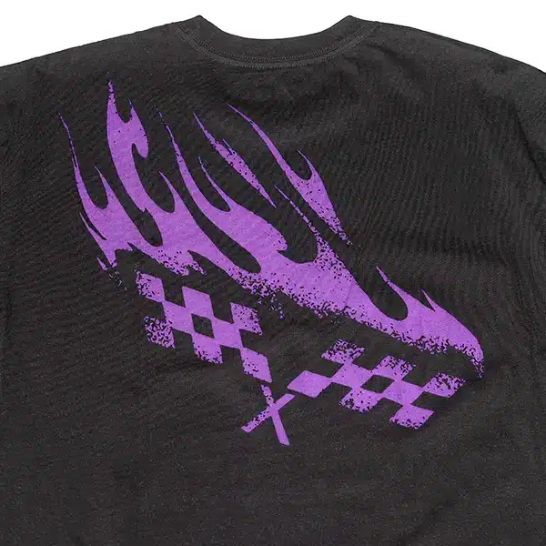 חולצת טי קצרה פסטהאוס שחור – Fasthouse Sound Check SS Tee Black לוגו מאחורה מקרוב