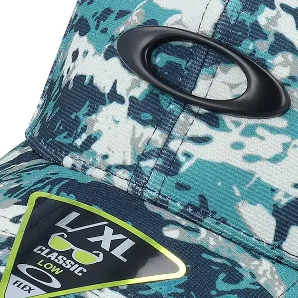 OAKLEY Tincan Cap Tiger Camo Pacific כובע אוקלי קמו מקרוב