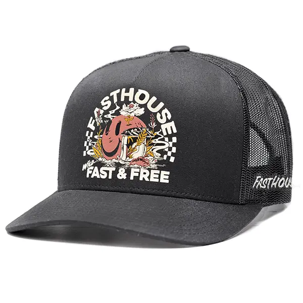 כובע פסטהאוס שחור - Fasthouse Wild One Hat Black מקדימה
