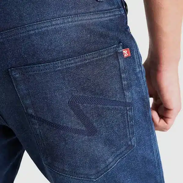 ARNIE SLIM BLUE – Men’s Slim-fit Motorcycle Jeans Armalith מכנס מאחורה כיס