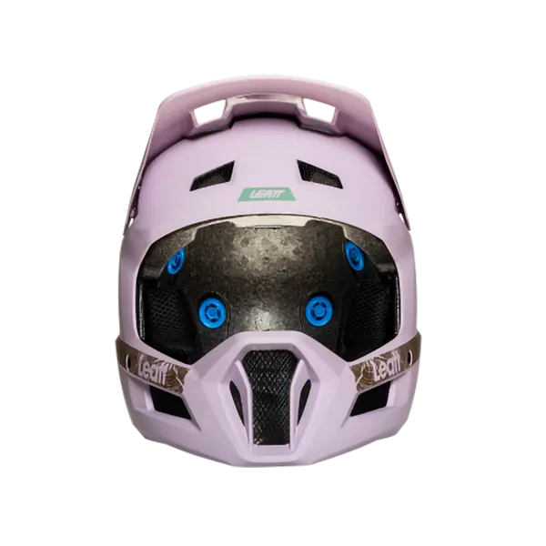 תצוגה פנימית של קסדת LEATT Gravity 2.0 עם מערכת מיגון 360° Turbine בצבע כחול