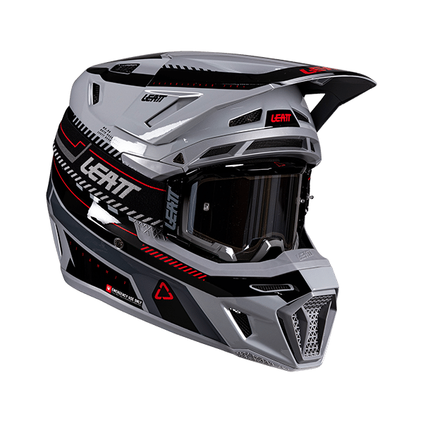 קיט קסדה ומשקף ליט אפור - LEATT MOTO 8.5 GREY V26