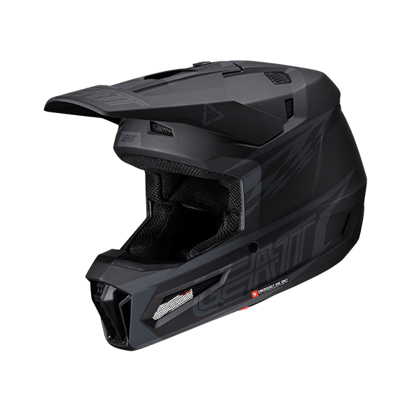 קסדת Leatt Moto 3.5 Stealth V25 מבט קדמי