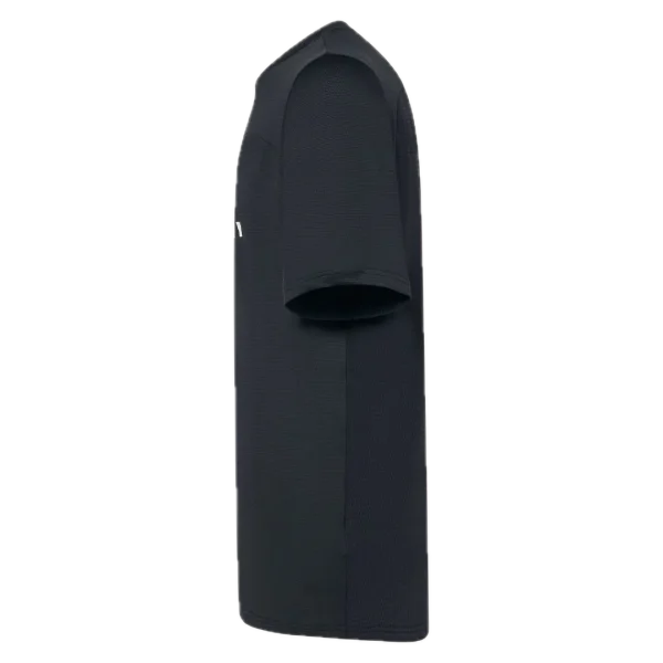 חולצת Oakley Free Ride RC LS Jersey מבט קדמי מבט צד על גזרת Relaxed Fit עם פנלי רשת תקריב על בד Hydrolix™ נושם מבט אחורי על לוגו Oakley והגימור הארוך לגב