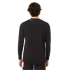 חולצת Oakley Free Ride RC LS Jersey מבט קדמי מבט צד על גזרת Relaxed Fit עם פנלי רשת תקריב על בד Hydrolix™ נושם מבט אחורי על לוגו Oakley והגימור הארוך לגב