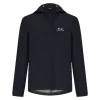 מעיל Oakley Elements Shell Jacket 2.0 מבט קדמי מבט צד על גזרה ארגונומית ושרוולים מעוצבים תקריב על רוכסן אטום נגד מים וציפוי DWR מבט אחורי על המעיל עם פנלי אוורור ואלמנטים רפלקטיביים