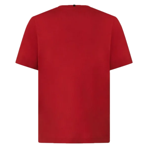 חולצת Oakley Futurescape Jellyfish Tee מבט קדמי תקריב על לוגו Oakley בחזה מבט צד על חולצת Oakley Futurescape Jellyfish מבט אחורי על ההדפס של מדוזת העומק