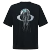 חולצת Oakley Futurescape Iced Jelly Tee מבט קדמי חולצת Oakley Futurescape Iced Jelly Tee מבט צד תקריב על לוגו Oakley Bark בחזה מבט אחורי על ההדפס הגרפי של מדוזת הקרח