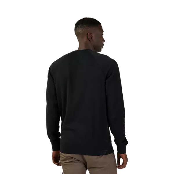 פוטר פליז פוקס שחור - FOX RACING ABSOLUTE CREW FLEECE דוגמן גב