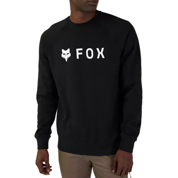 פוטר פליז פוקס שחור - FOX RACING ABSOLUTE CREW FLEECE דוגמן תקריב
