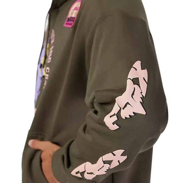 קפוצ'ון FOX Racing Pro Circuit ירוק זית – מבט צד