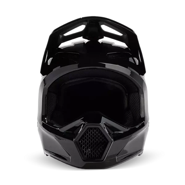 קסדת שטח FOX V1 Solid שחור – מבט קדמי