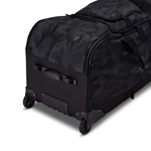 תקריב גלגלים ובד 600D בתיק ציוד FOX Shuttle Roller